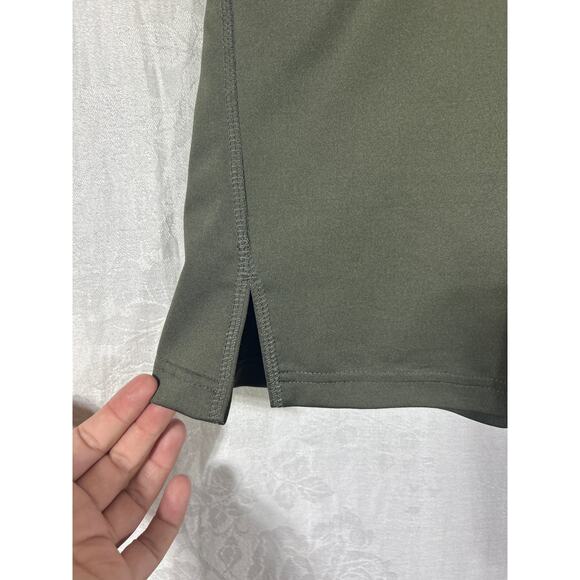 Sahalie Skort 1X Olive Green Long Shorts Skirt Pockets Drawstring - Picture 2 of 11